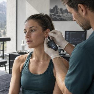 Laktatmessung am Ohrläppchen
